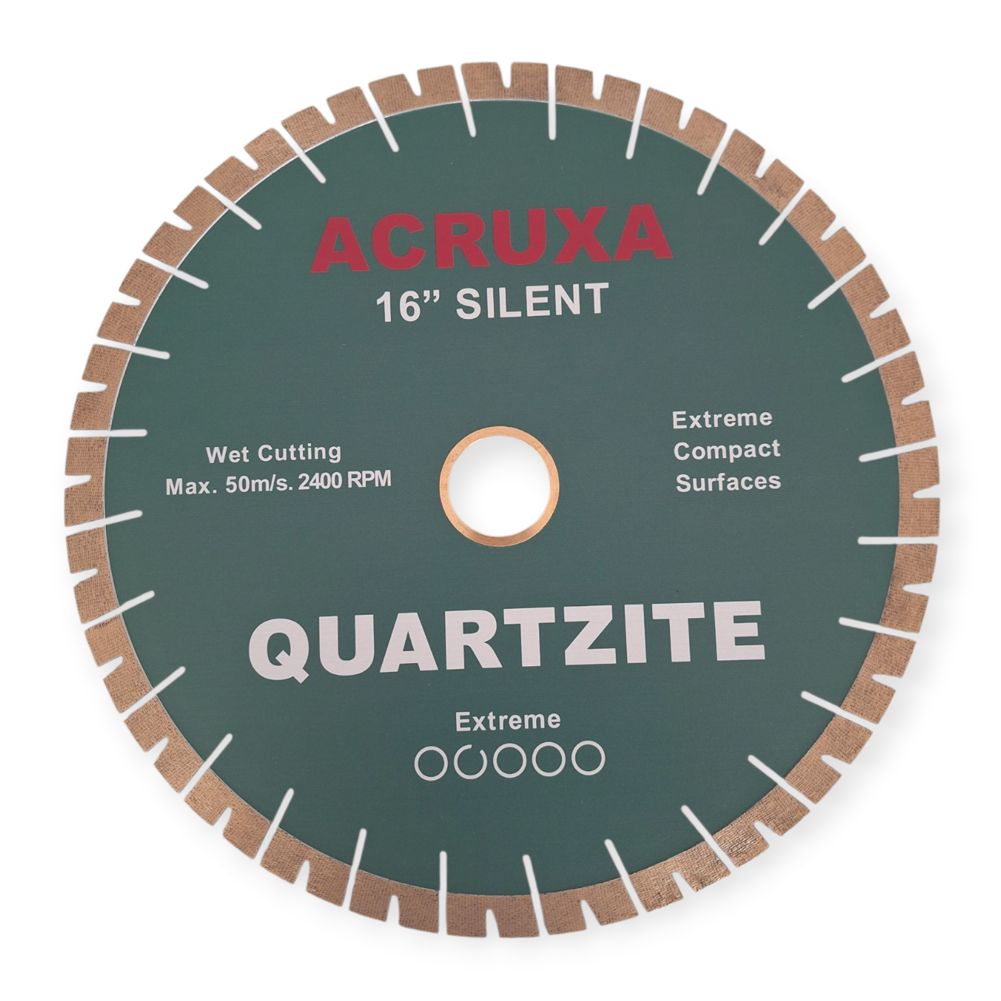 DIAMOND SAW BLADE FOR CUTTING QUARTZITE 16" GREEN 1 Diamond Saw Blade for Cutting Quartzite